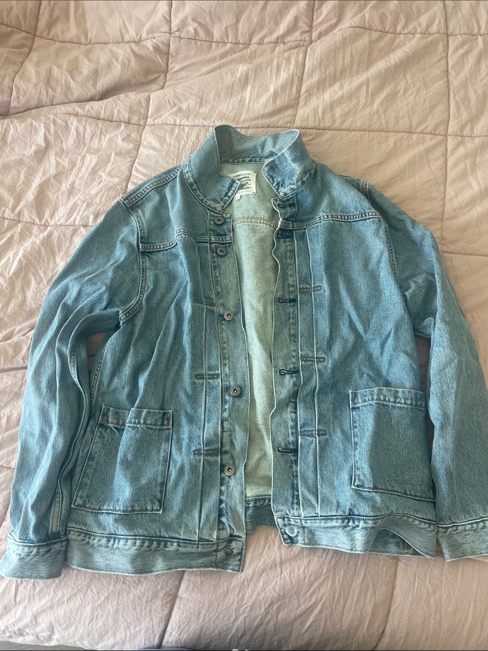 Signature by Levi Strauss Washed Light Blue Denim Jacket